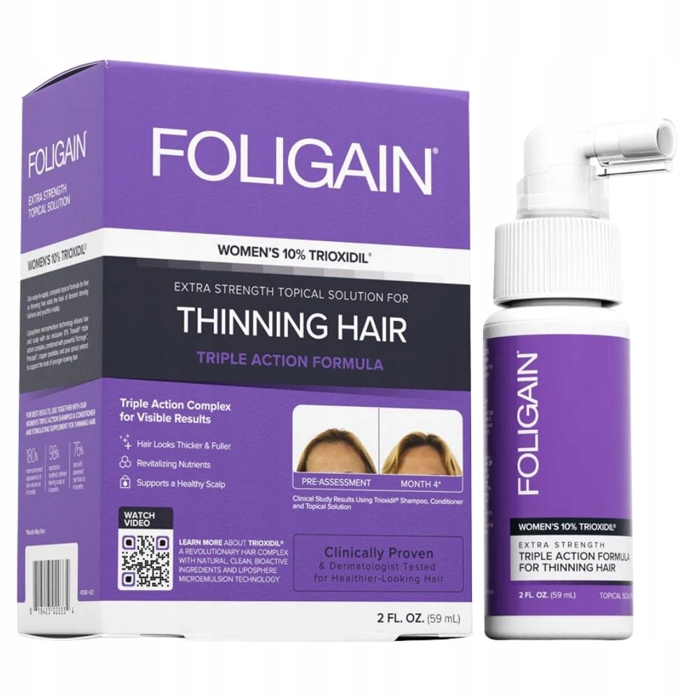 Kúra Foligain Women Růst vlasů 10% Trioxidil 59 ml