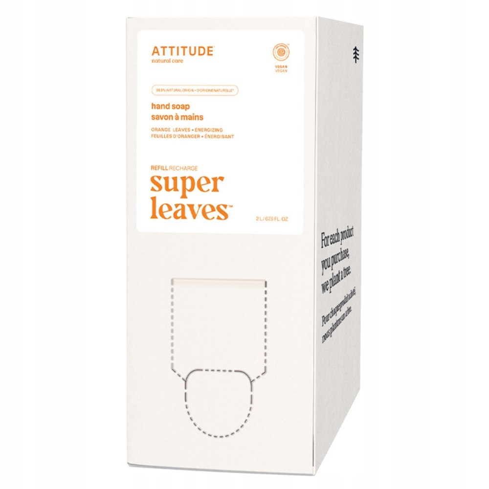 Mýdlo na mytí rukou Pomeranč 2 l Hypoalergenní Ekologické Zásoba Attitude