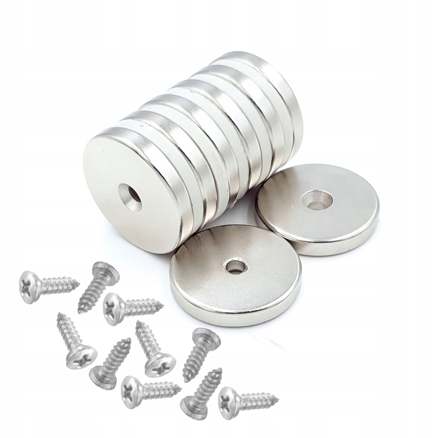 

5x Magnes 30x5 mm otwór 7,5/4,5mm Pod Wkręt U:11,8
