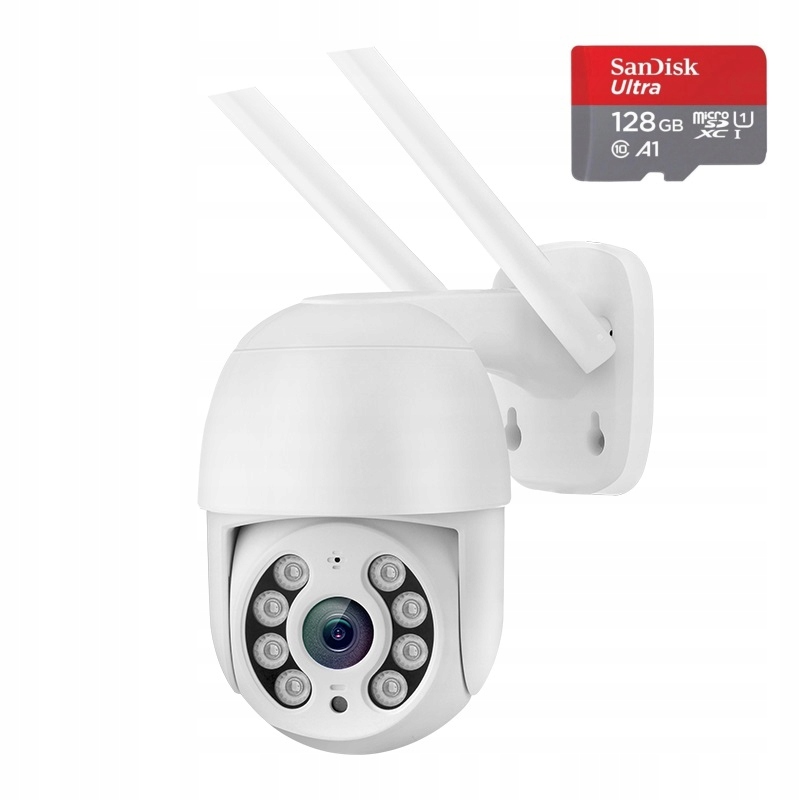 Set Venkovní Kamera 3MPx Ip WiFi Tuya Smart Full Hd Sd karta 128GB