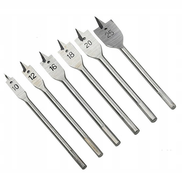 ZESTAW WIERTEŁ WIERTŁA DO DREWNA ŁOPATKOWE PŁASKIE PIÓRKOWE HEX 10-25mm 6el Kod producenta CON-XDL-5006