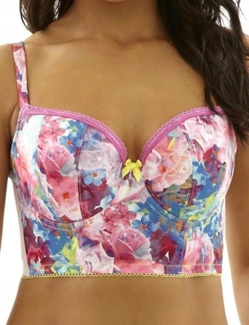 Cleo Panache Podprsenka 65F/30F Breeze Longline 9025 Floral Print