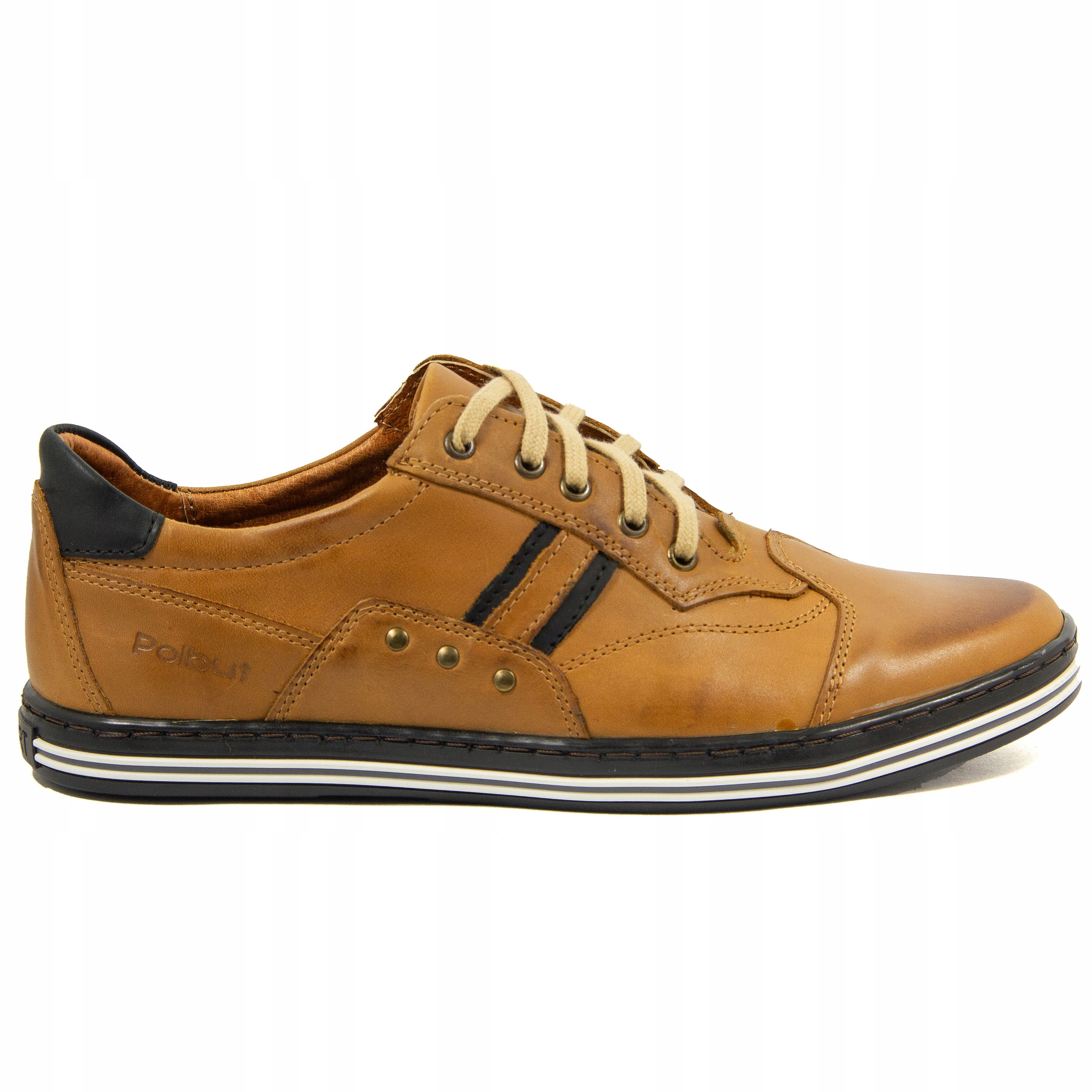 Pánské kožené polobotky, měkké a pohodlné, z přírodní kůže, 1801, pískové, velikost 40