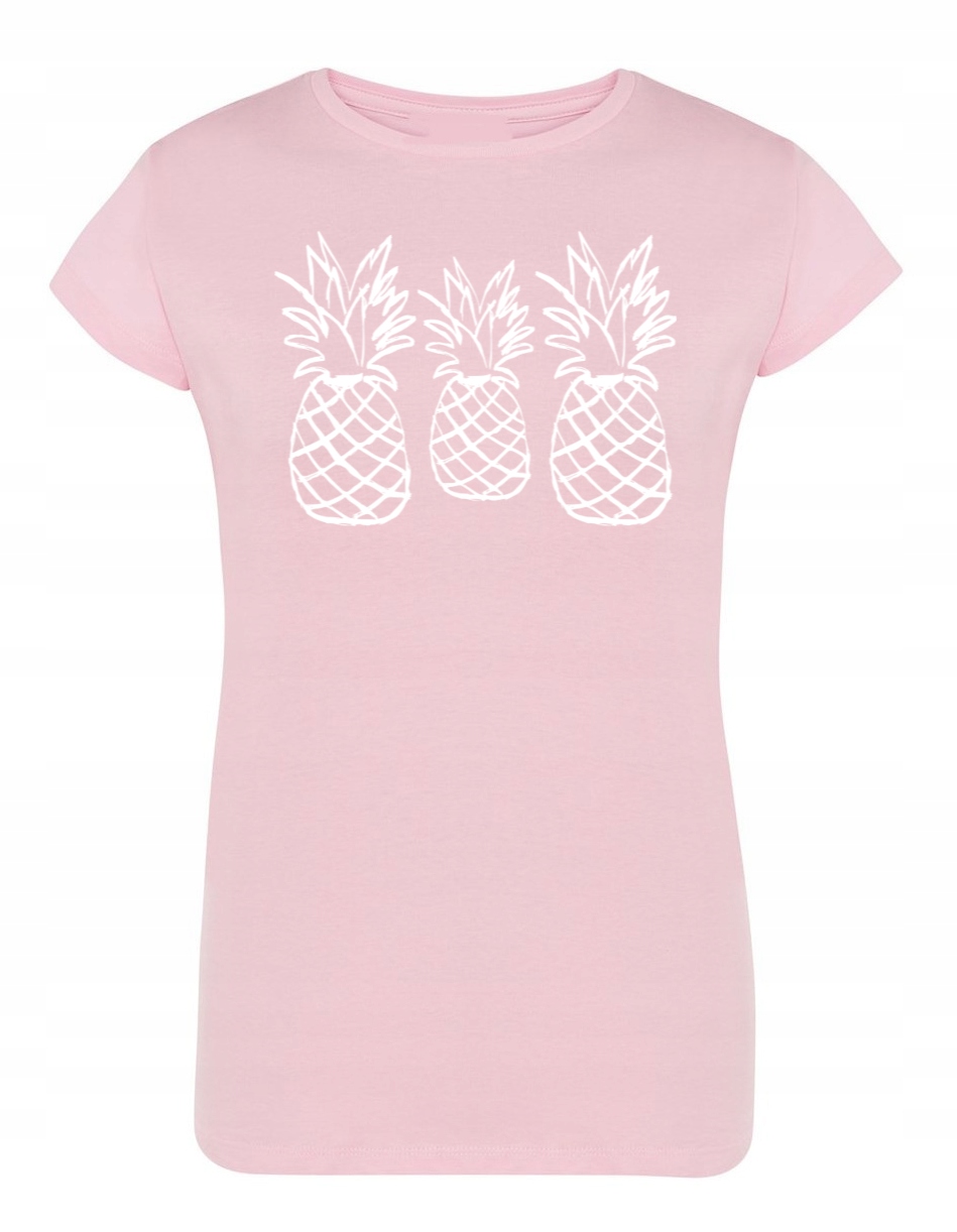 

T-Shirt damski nadruk Ananasy Rozm.XXL