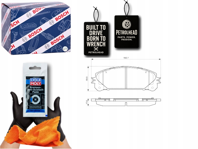 Brzdové Destičky Přední Lexus Nx Rx Toyota Highlander #Petrolhead Pro+ Kit3