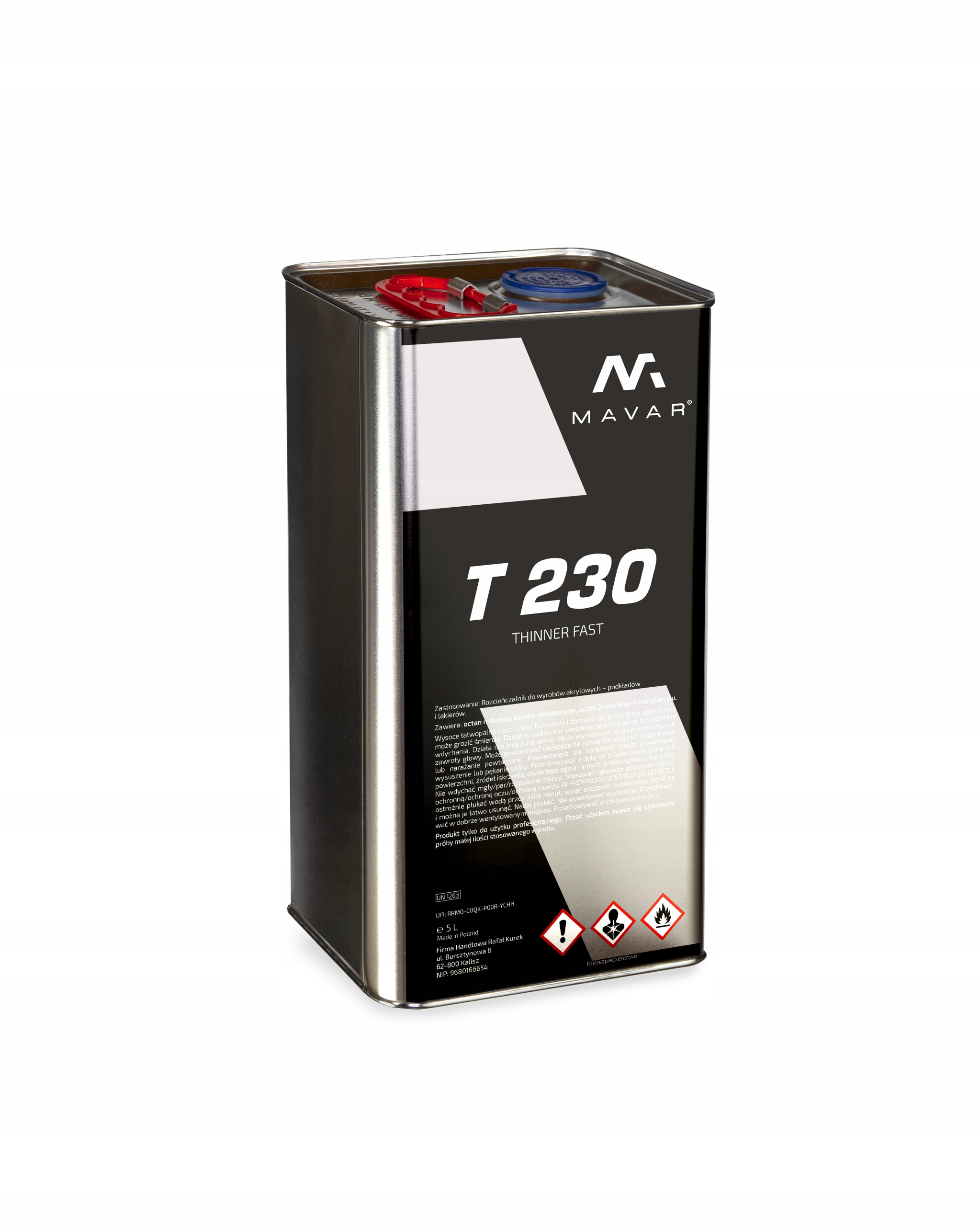 

Mavar T230 Rozcieńczalnik Uniwersalny Szybki 5L