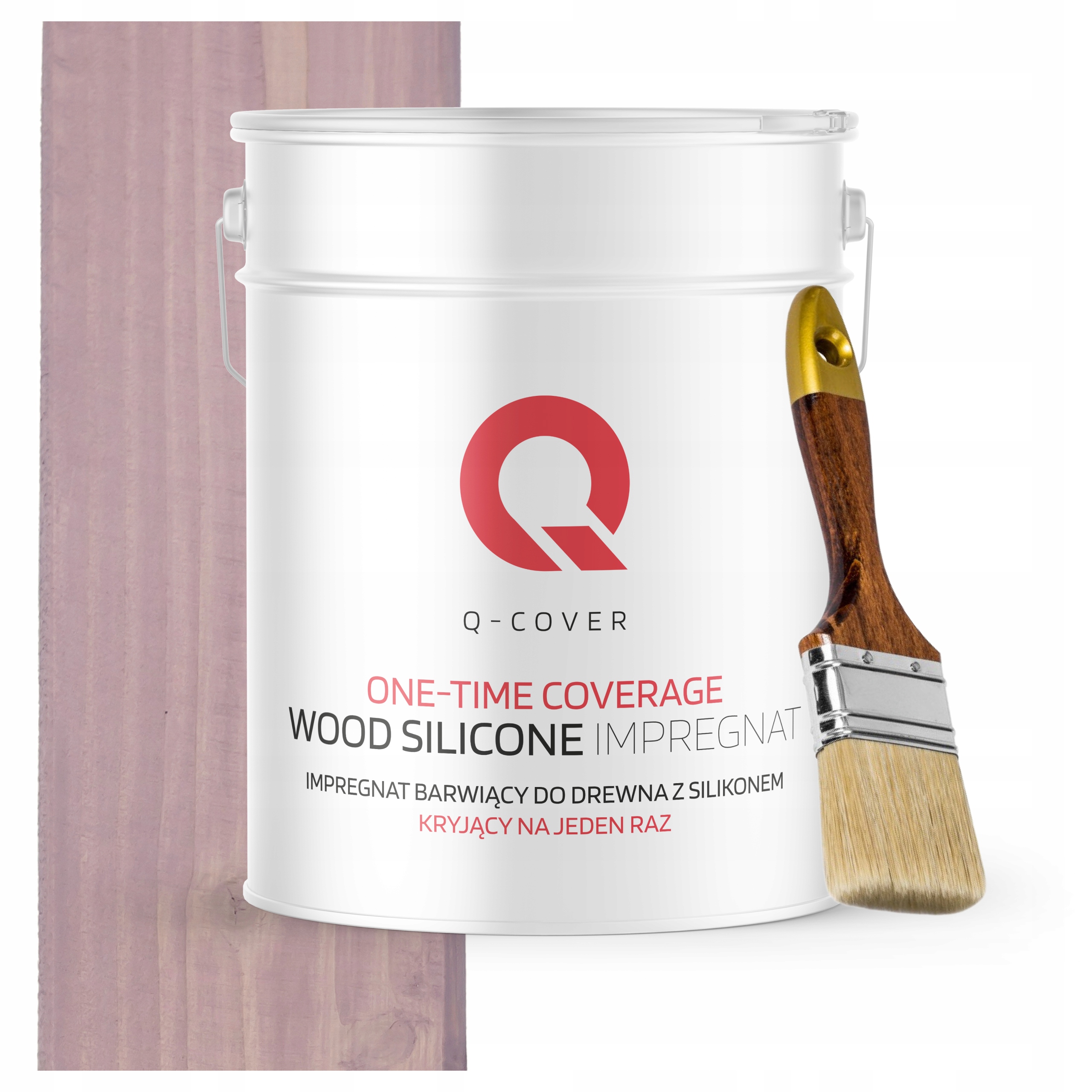 Barva Impregnát na dřevo Ochrana a barva v jednom 10L Pudrová růžová štětec