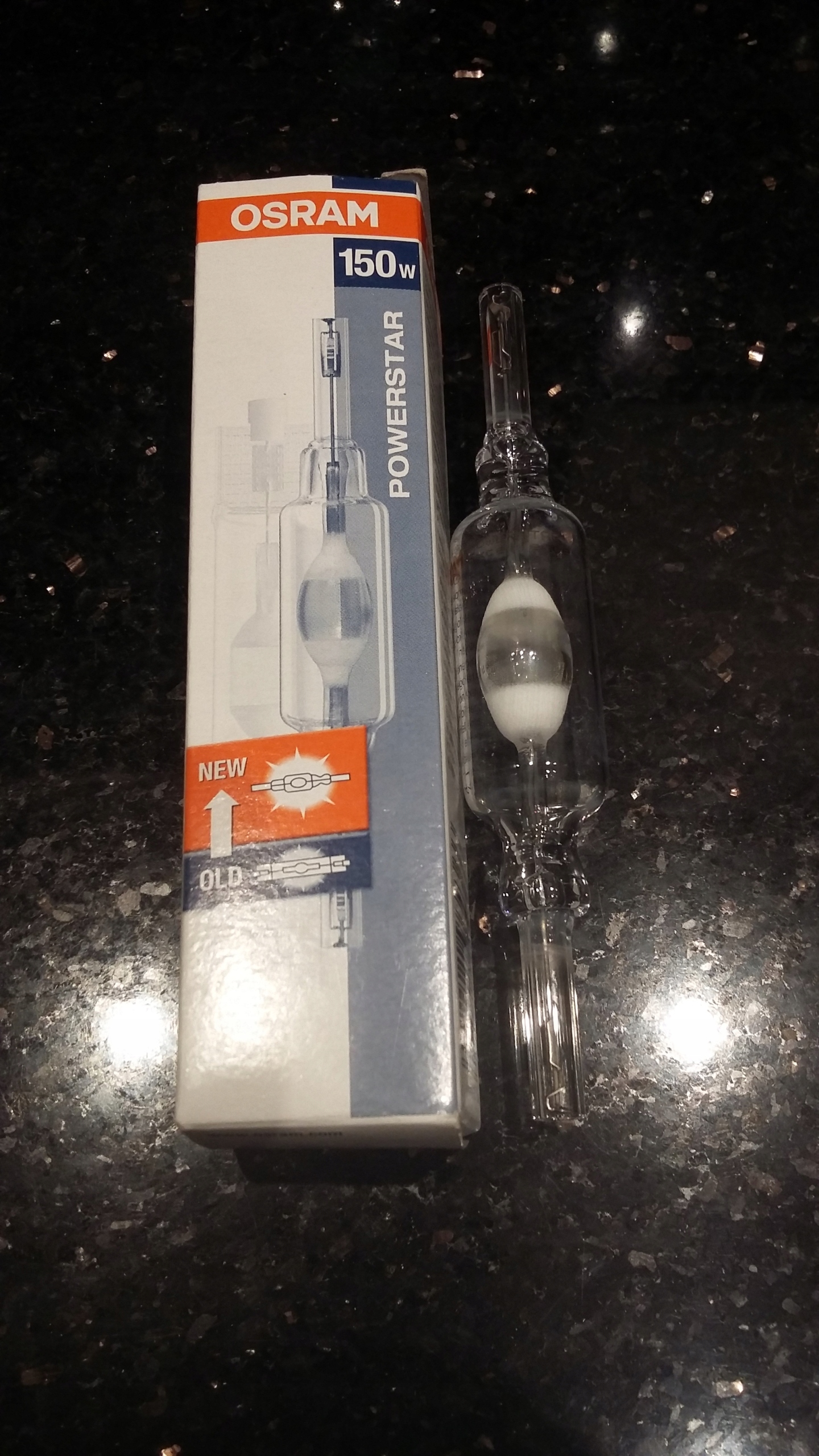 Żarówka Osram Hqi-ts 150W Ndl RX7s lampa Powerstar 4000K metahalogenowa