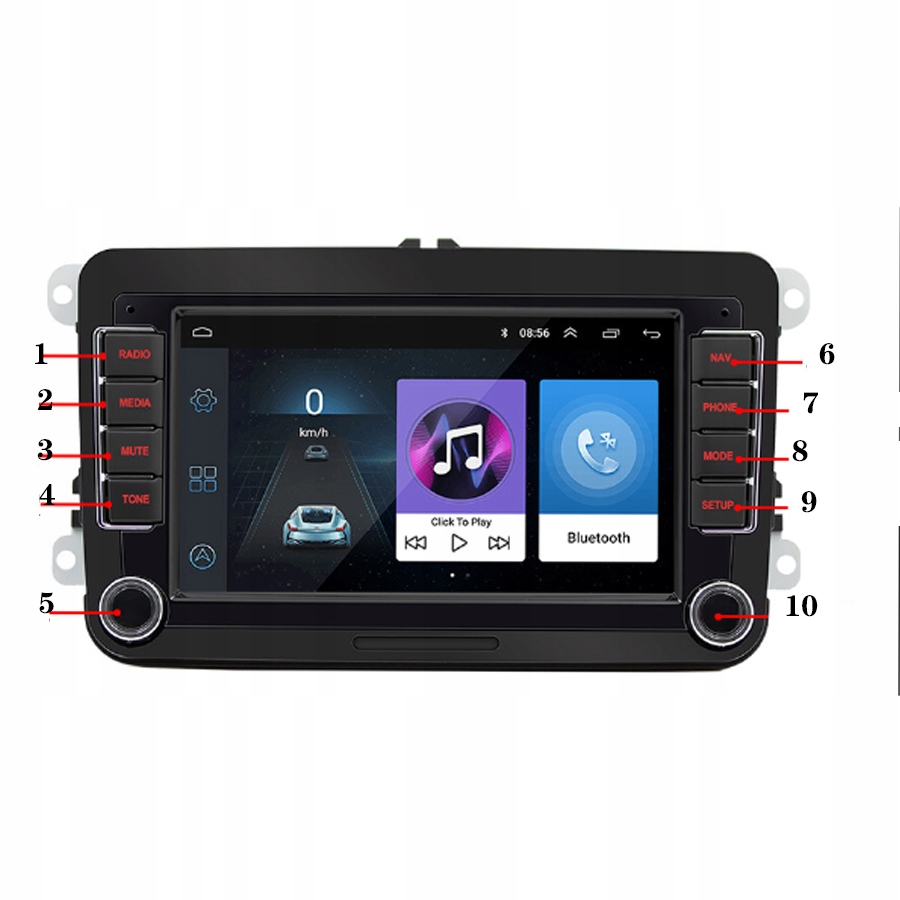 RADIO GPS ANDORID VW PASSAT B6 B7 GOLF 5 6 32GB Model VW PASSAT B6 B7 GOLF 5 6 32GB RAM 2GB