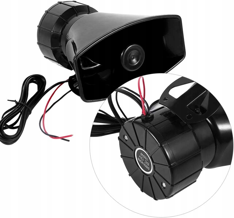 Gmotuochelaba379 - Сирена рожка, АБС-пластик 12 В простая установка