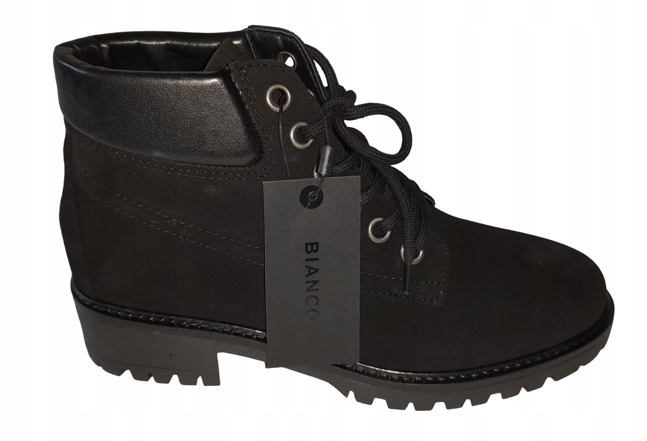 Bianco 26-49953 dámské kotníkové boty z přírodní semišové kůže vel. 37