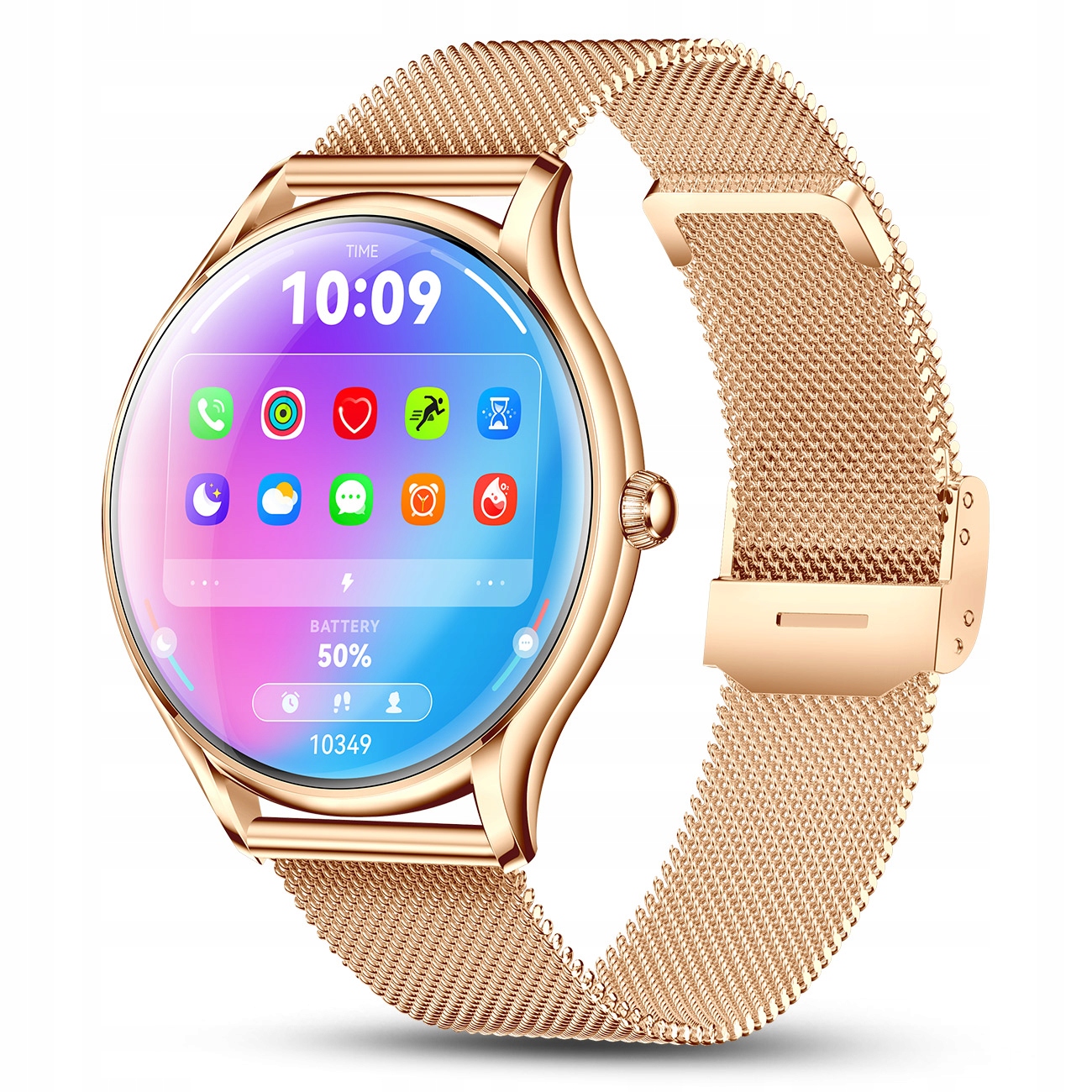 SMARTWATCH DAMSKI ZEGAREK PL MENU POWIADOMIENIA ROZMOWY SMART WATCH 4 PASKI Obsługa ładowania bezprzewodowego nie