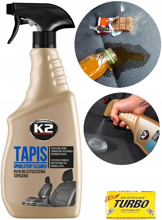 Płyn Pianka Do Prania I Czyszczenia Tapicerki W Aucie Domu K2 Tapis *750ml*