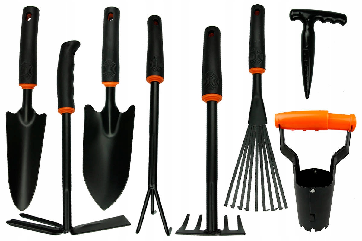 NIEZBĘDNIK OGRODNIKA ZESTAW 8 szt narzędzia działkowca ogrodowych PREZENT Marka Rolmarket