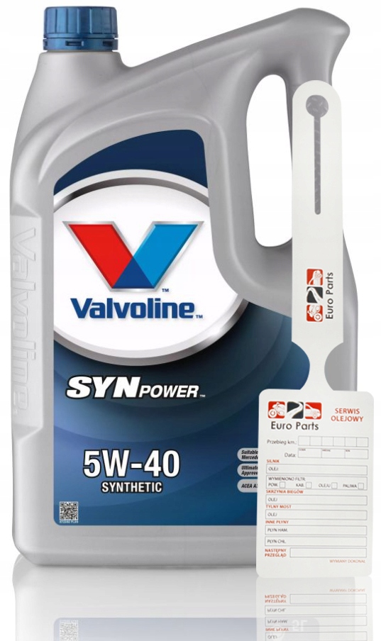 

Valvoline Synpower 5W40 5L Nowy Świeży