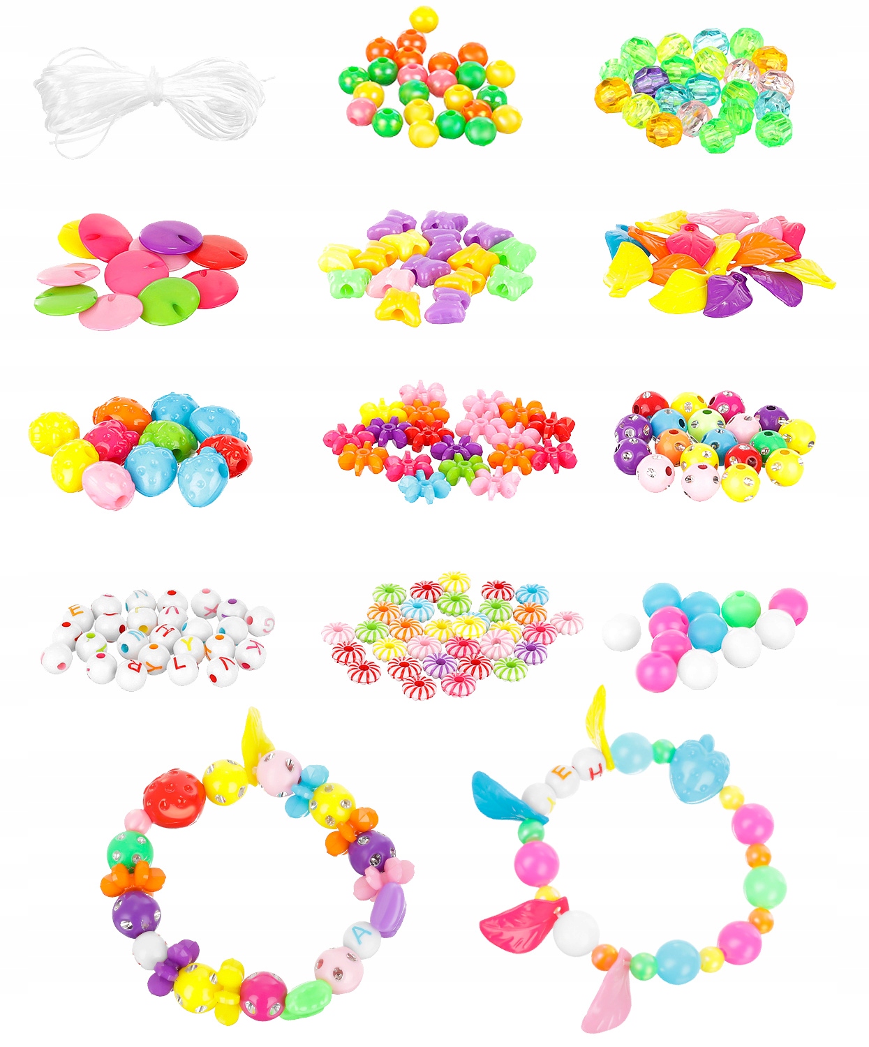 Kreatywny Zestaw Koraliki do Robienia Bransoletek Bohater brak