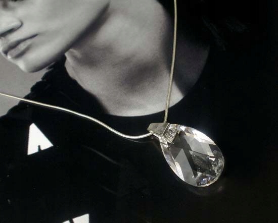 Krystaly Certifikát Krásný Přívěsek Řetízek Stříbro