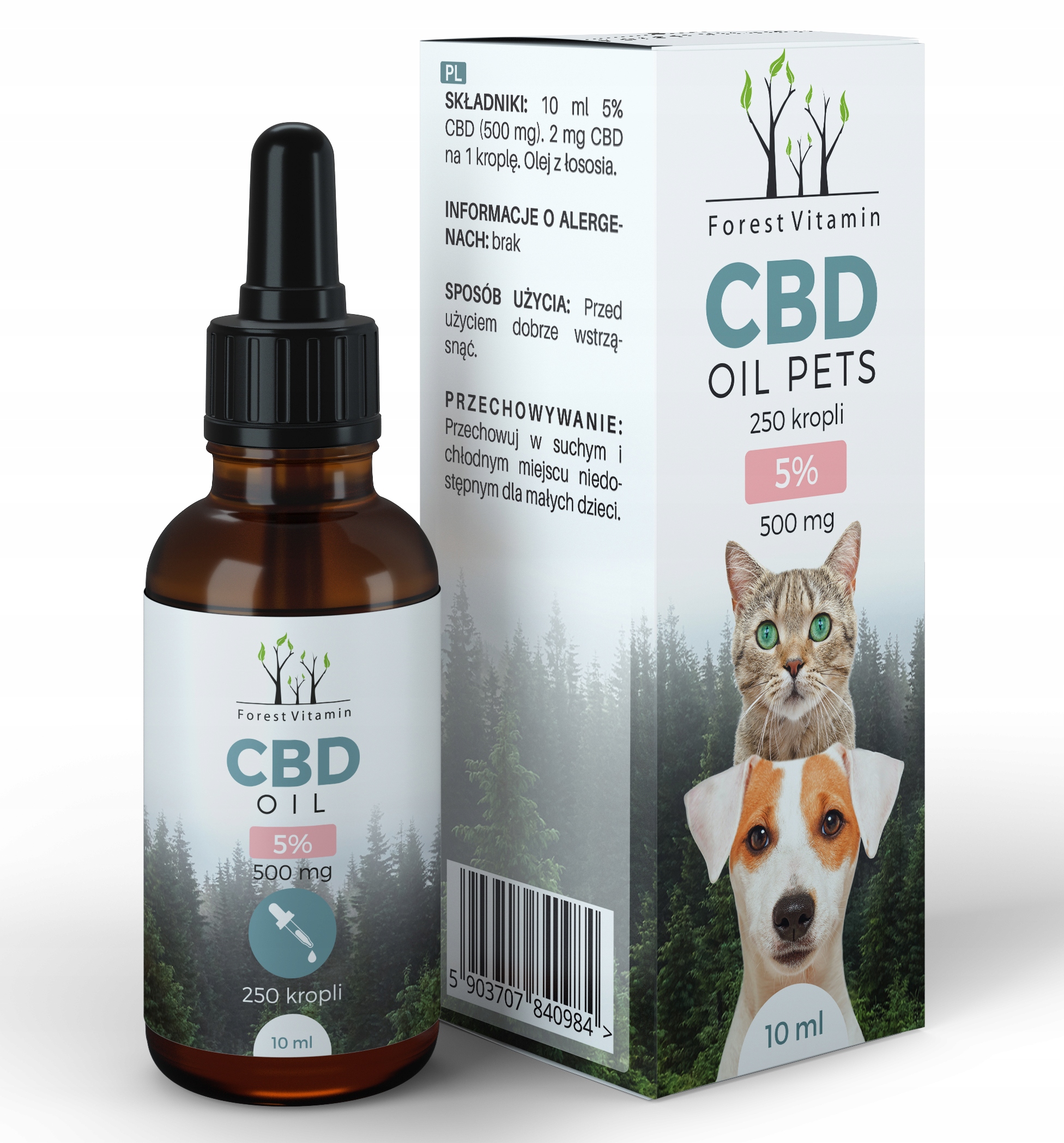 

Olejek Cbd 5% 10ml Dla Psa Kota Mocny Z Łososia