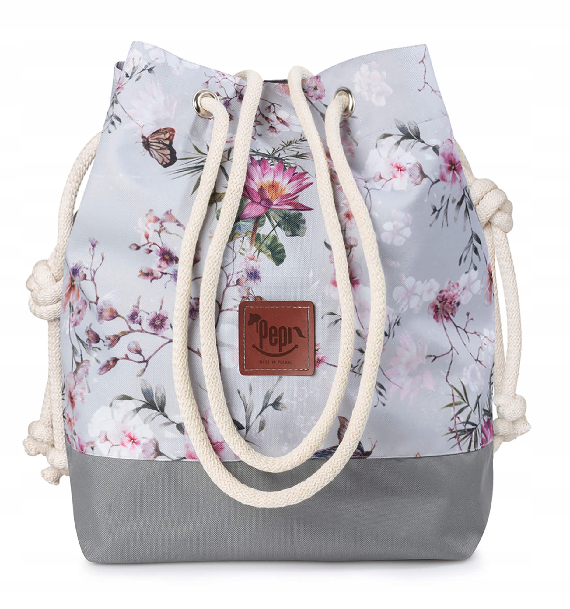 PEPI TOREBKA DAMSKA SHOPPER TORBA PODRĘCZNA KWIATY