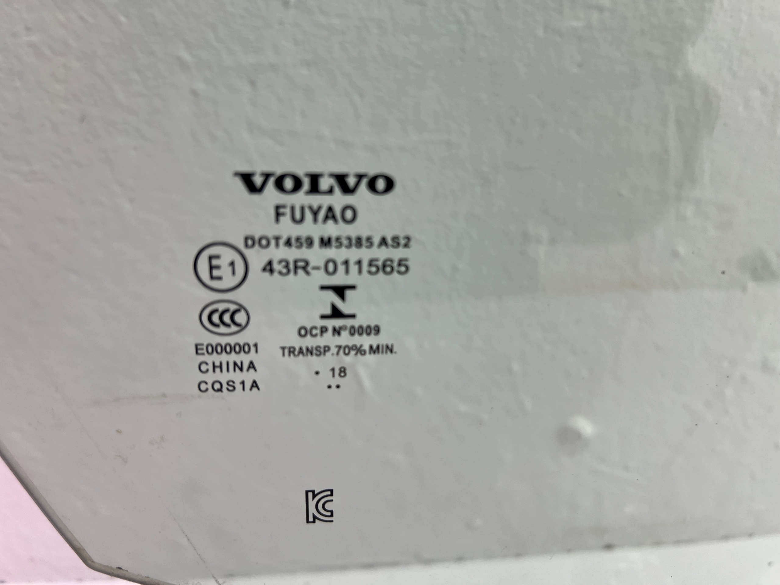 VOLVO S60 III V60 II 2018R AS2 front right door window right front
