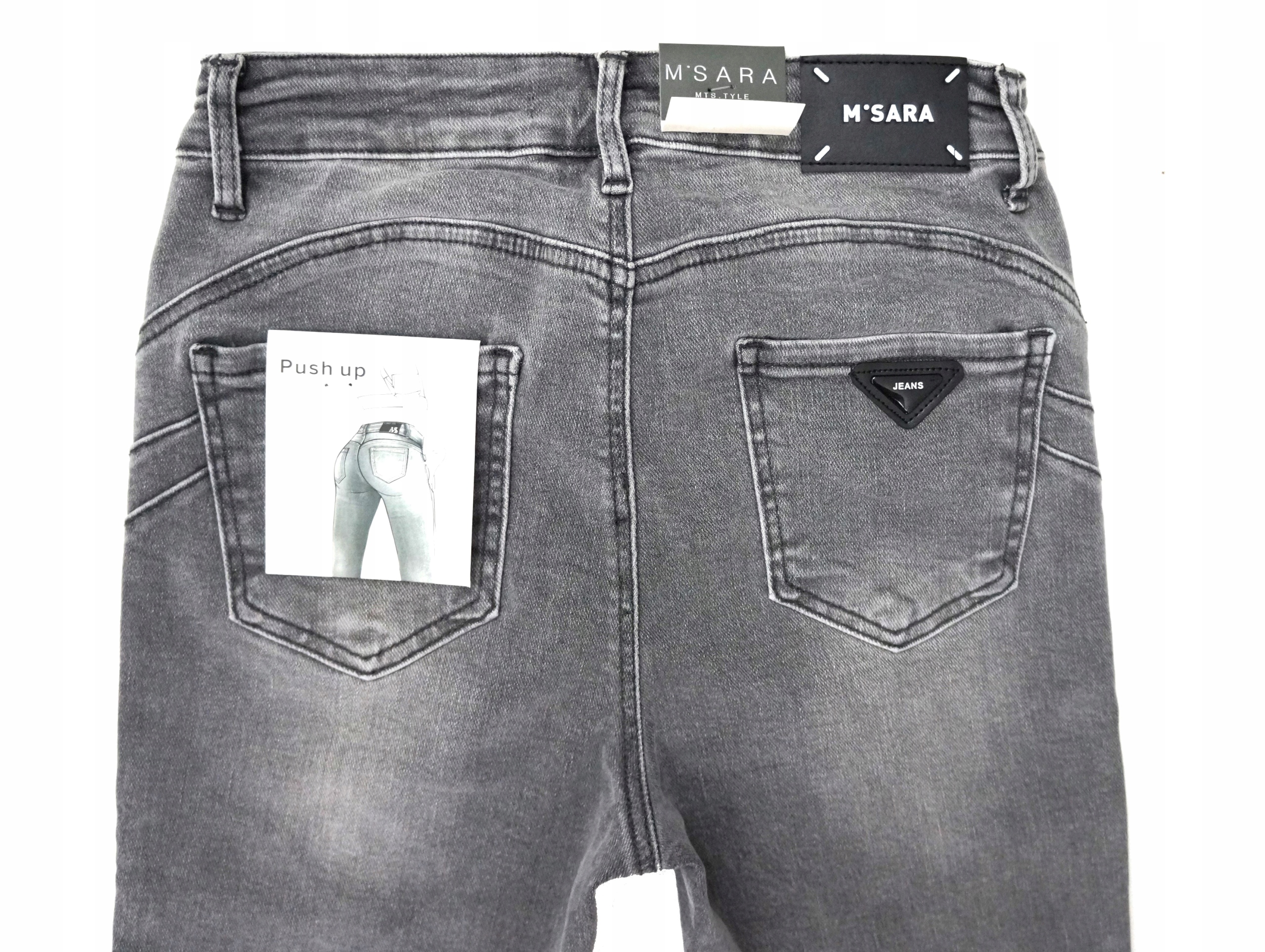 M.SARA WYSZCZUPLAJĄCE SPODNIE/JEANSY PUSH UP Marka M.Sara