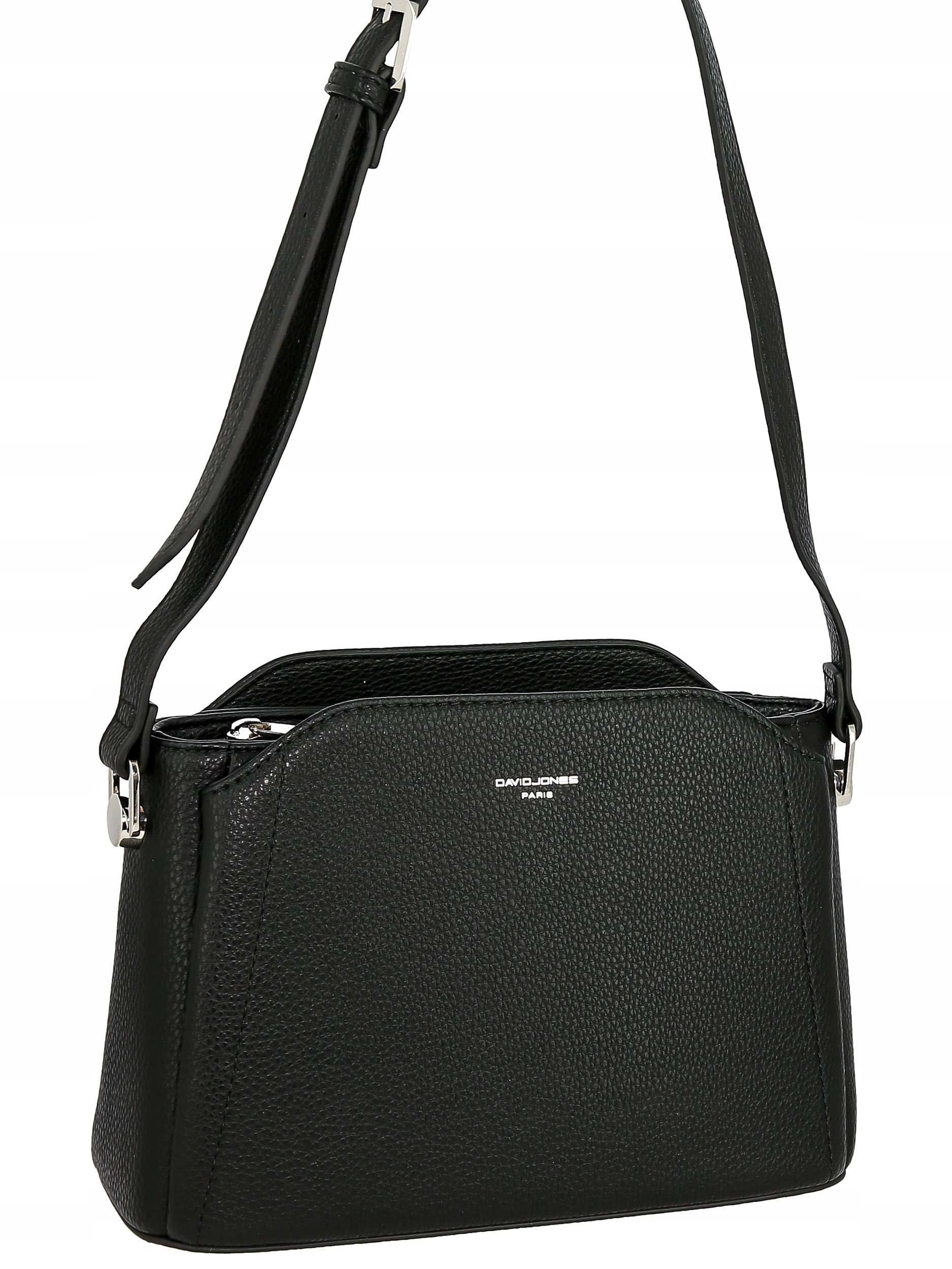 Dámská kabelka přes rameno kabelka David Jones eko kůže, černá