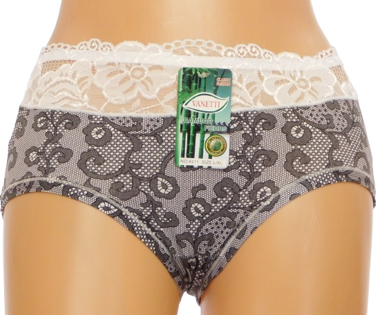 

Majtki VANETTI-6211 bambus koronka białe XL/2XL