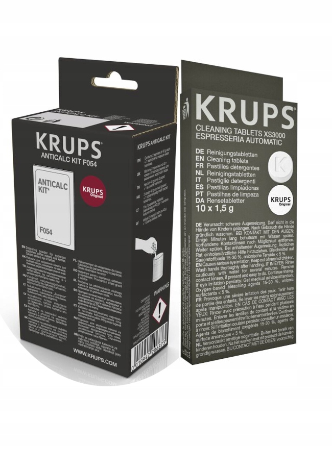 

Tabletki czyszczące Zestaw do odkamieniania Krups