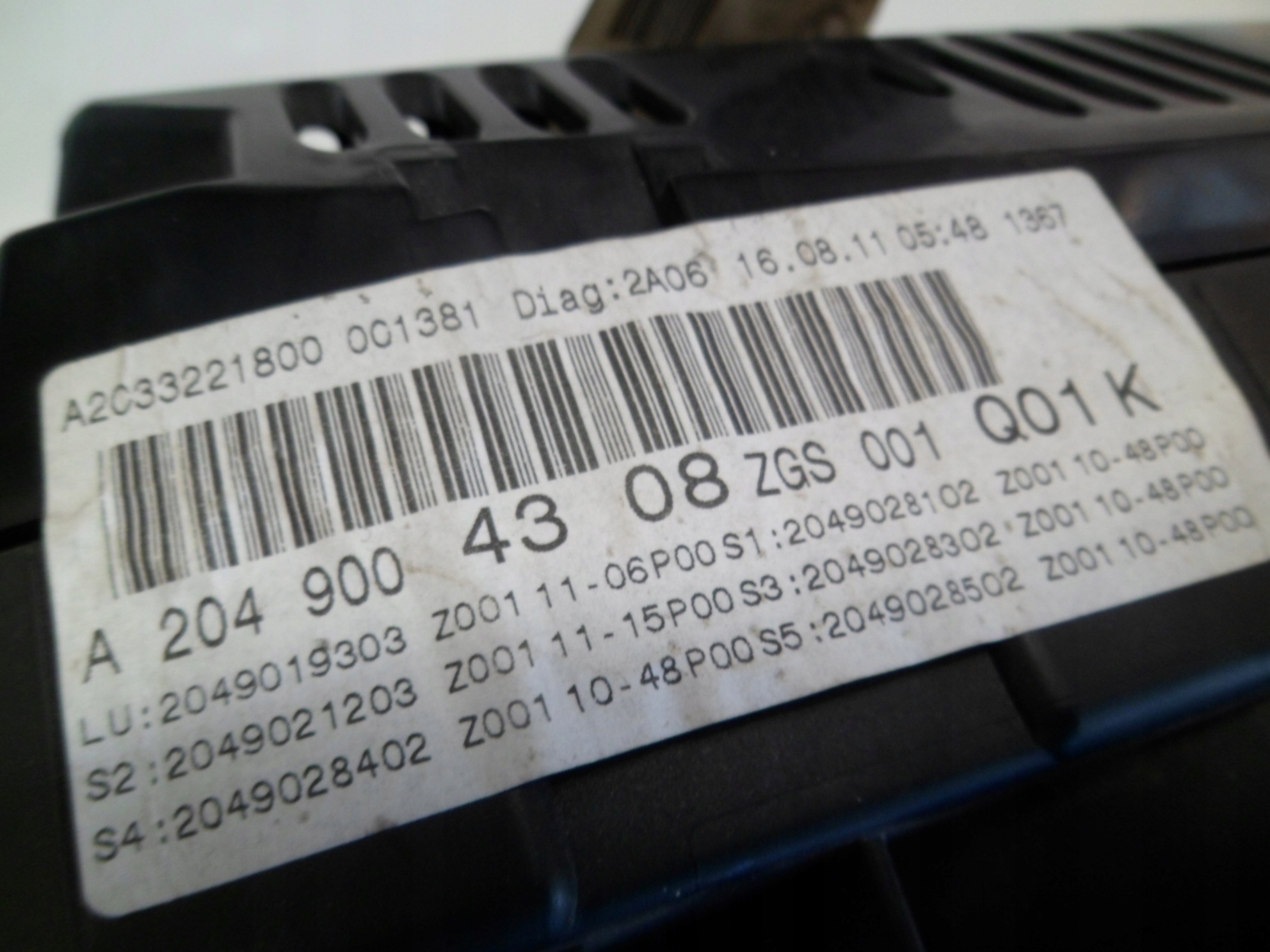 MERCEDES W204 dials dials A2049004308 UK