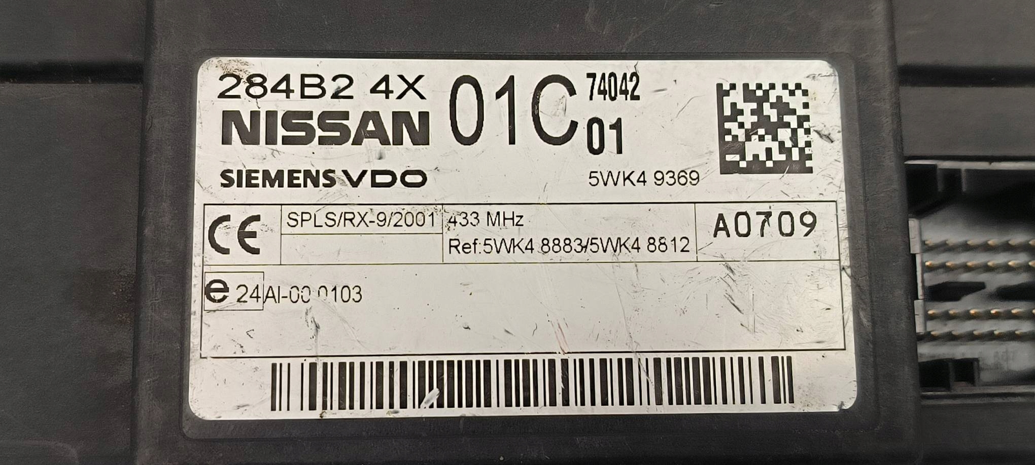 Unité commande confort 284B24X01C NISSAN NAVARA D22