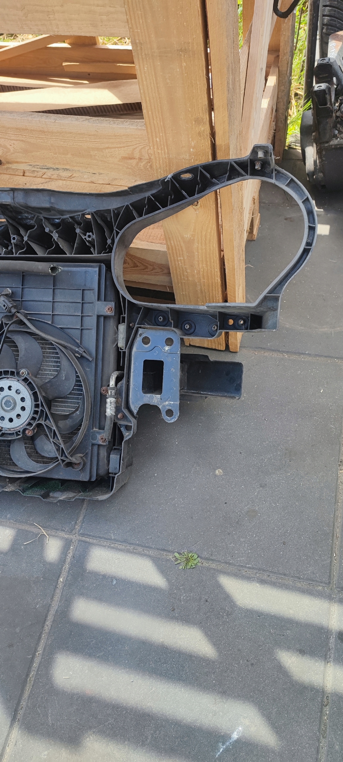 VW POLO 9N front body wall front pillar KLIMA complete 1.9 TDI