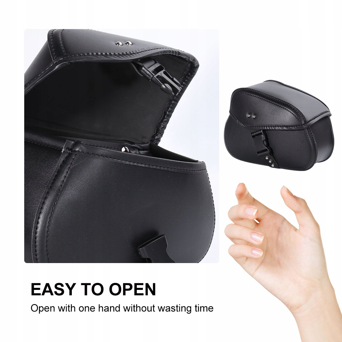 Motocyklowe uniwersalne sakwy Skórzany rower Rodzaj klucz