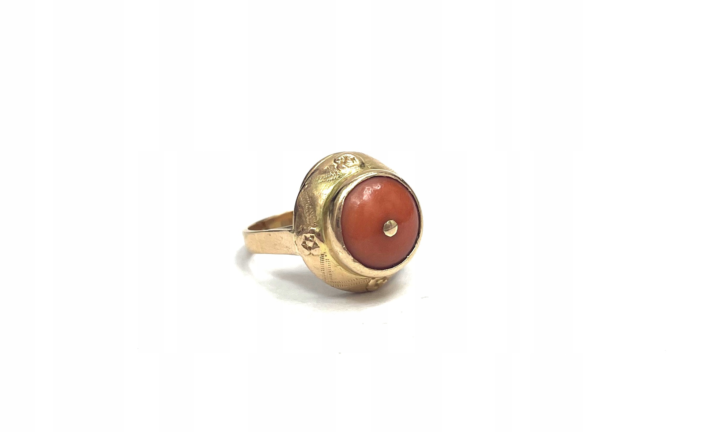 Pierścionek z koralem 585 5,98g interLOMBARD Próba złota 585