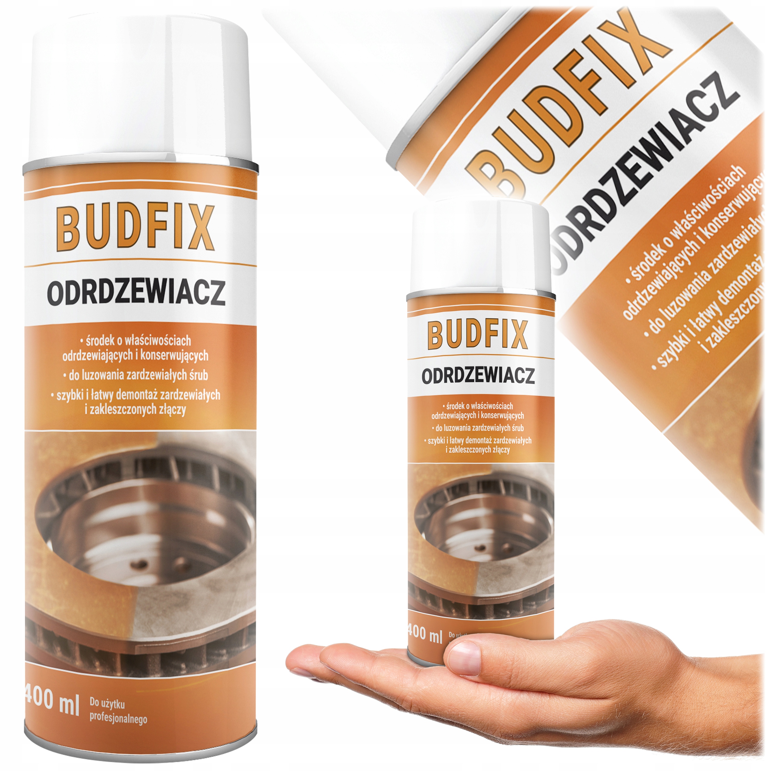 Odrdzewiacz Penetrator Do Zapieczonych Śrub Gwinty Rdza Mocny Spray 400ml