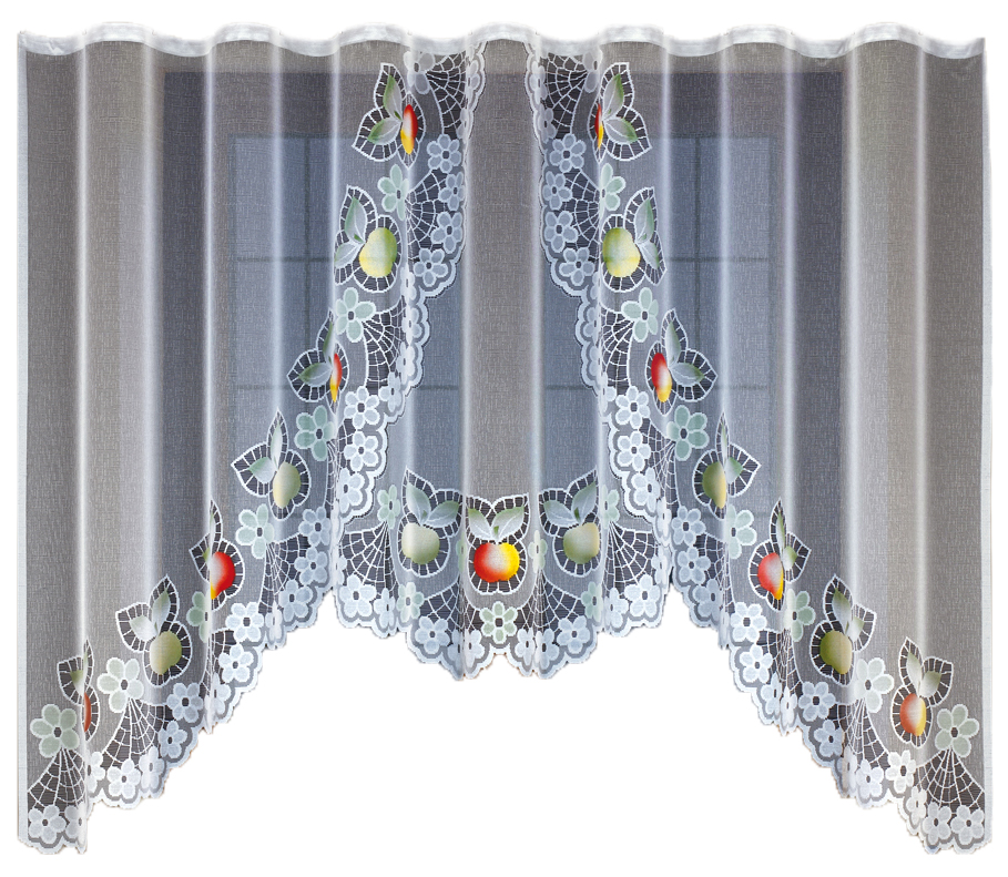 

Biała Firanka Żakardowa Z Taśmą 21906 130x300cm