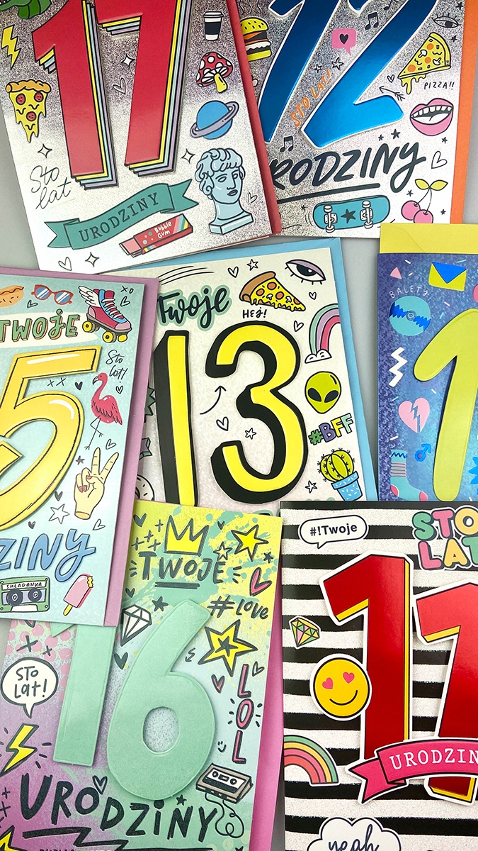 KARTKA NA URODZINY 12 DWUNASTE URODZINY HM 2458 EAN (GTIN) 5905970263675