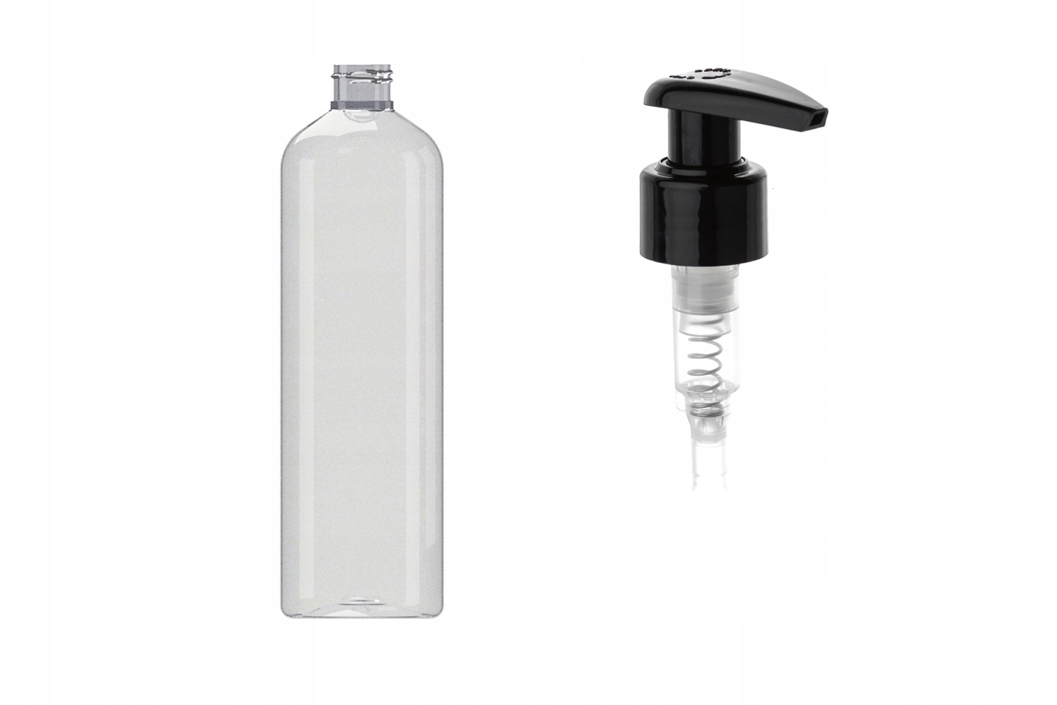 

Butelka plastikowa Pet 500 ml z pompką czarną
