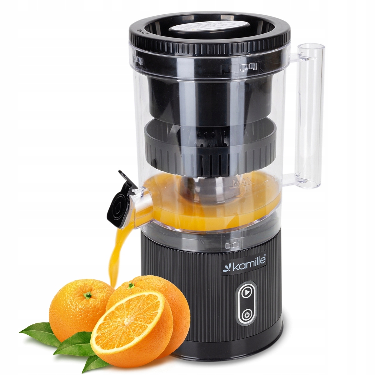 Elektrický Lis Na Citrusy A Ovocné Šťávy Bezdrátový Usb Kamille