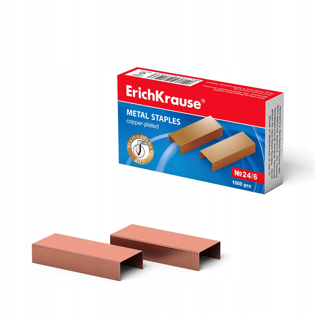

Zszywki 24/6 Miedziane 1000SZT ErichKrause