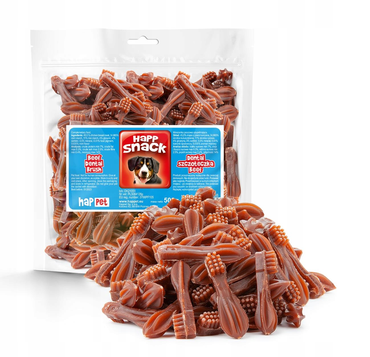 Zubní kartáčky dental beef 500 g – čištění zubů