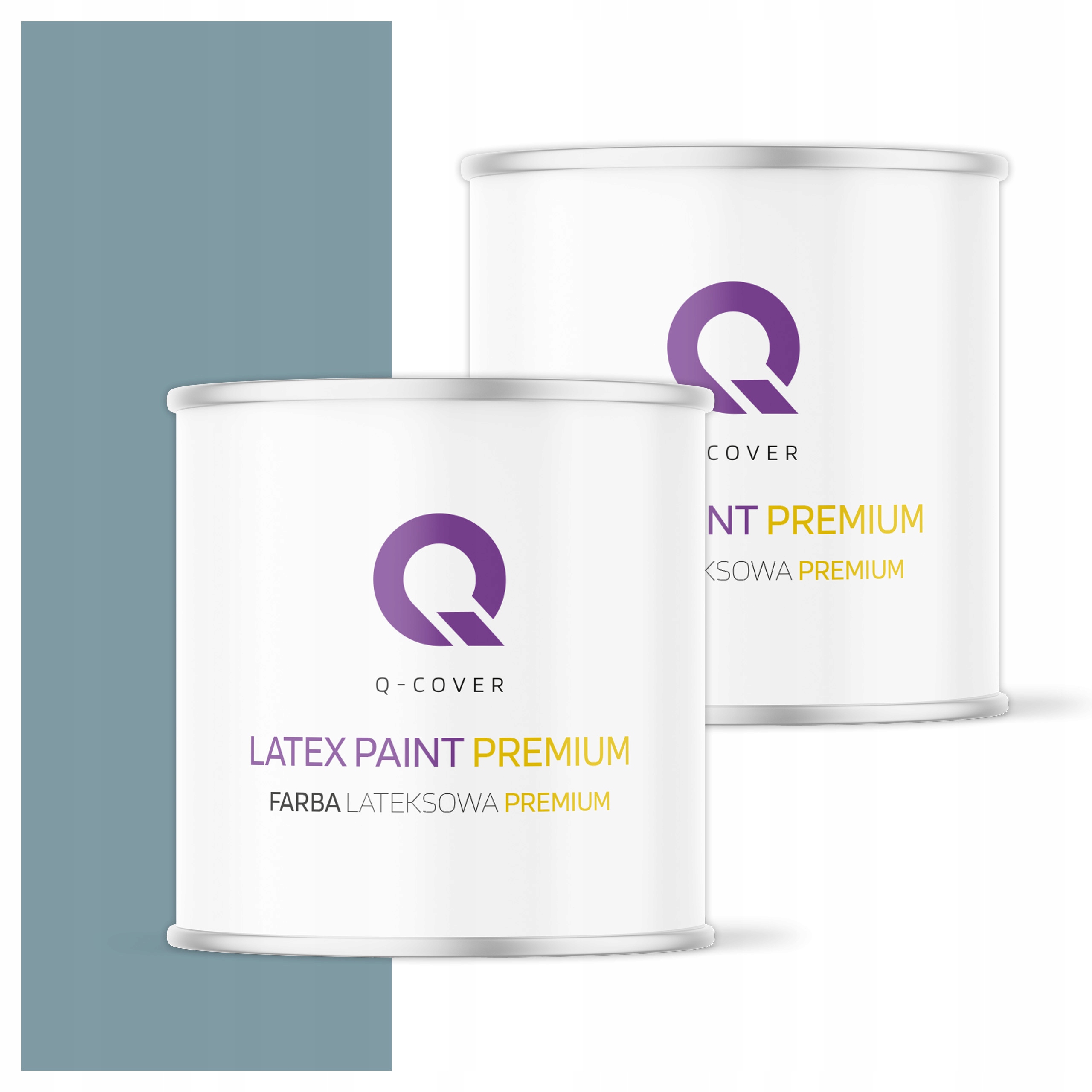 Umývateľná farba na steny stropov 2L Hlboká matná šedá platinová