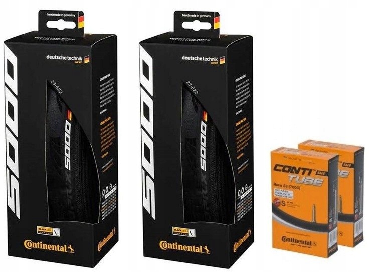Pneumatiky Continental Grand Prix 5000 700x25 duše Race 42 mm sada na kolo
