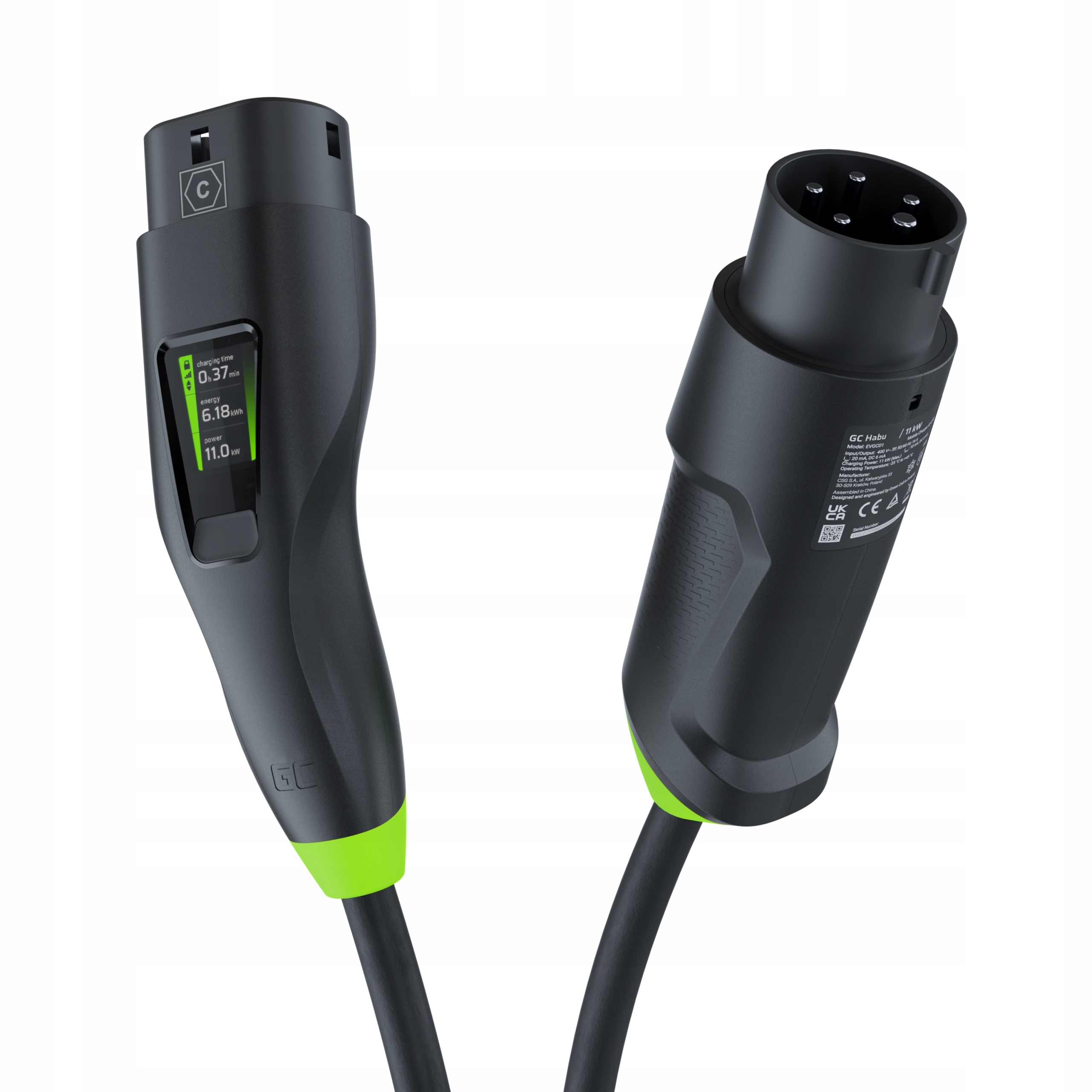 

Ładowarka Mobilna Ev 11kW 7m Wallbox 2w1 Aplikacja