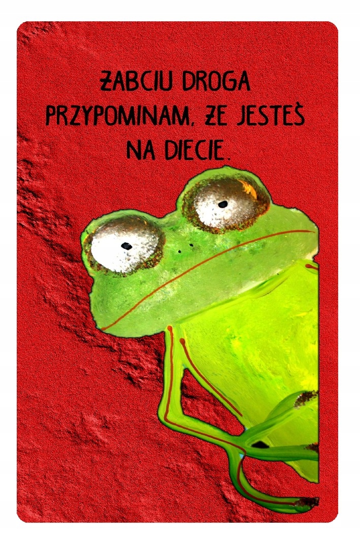 

Magnes na lodówkę żabcia przypomniana o diecie