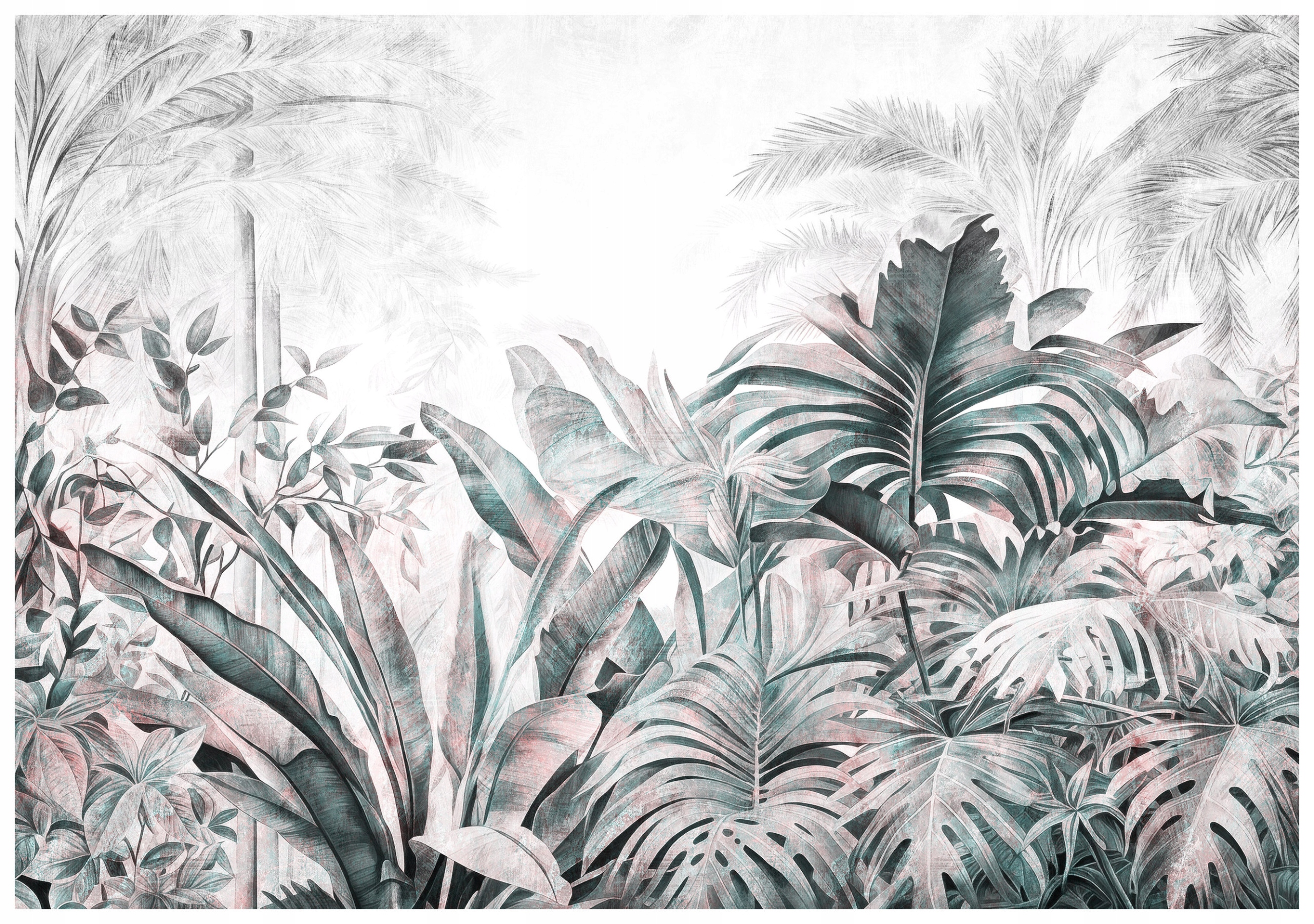 Vliesová fototapeta Tropické listy exotika relaxace 208x146 lepidlo