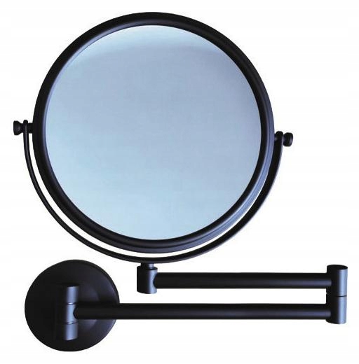 Lusterko do makijażu czarne ruchome ścienne x3