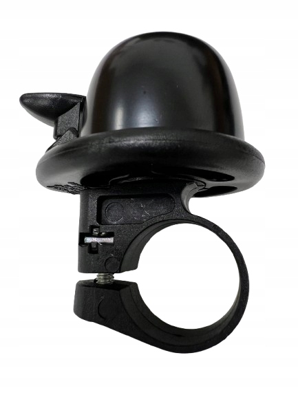Dzwonek rowerowy, obejma 22 mm, czarny