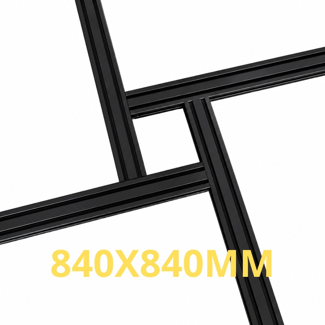 univerzální nastavitelná frézovací šablona černá 840 x 840 mm