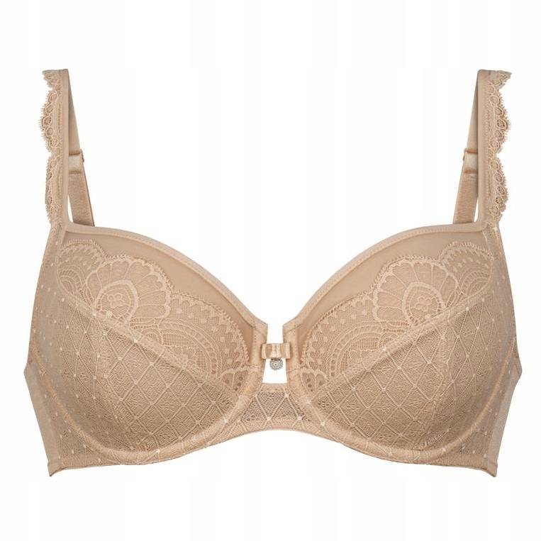 Dámská podprsenka béžová měkká Krajková Podprsenka Rosa Faia Selma 105E