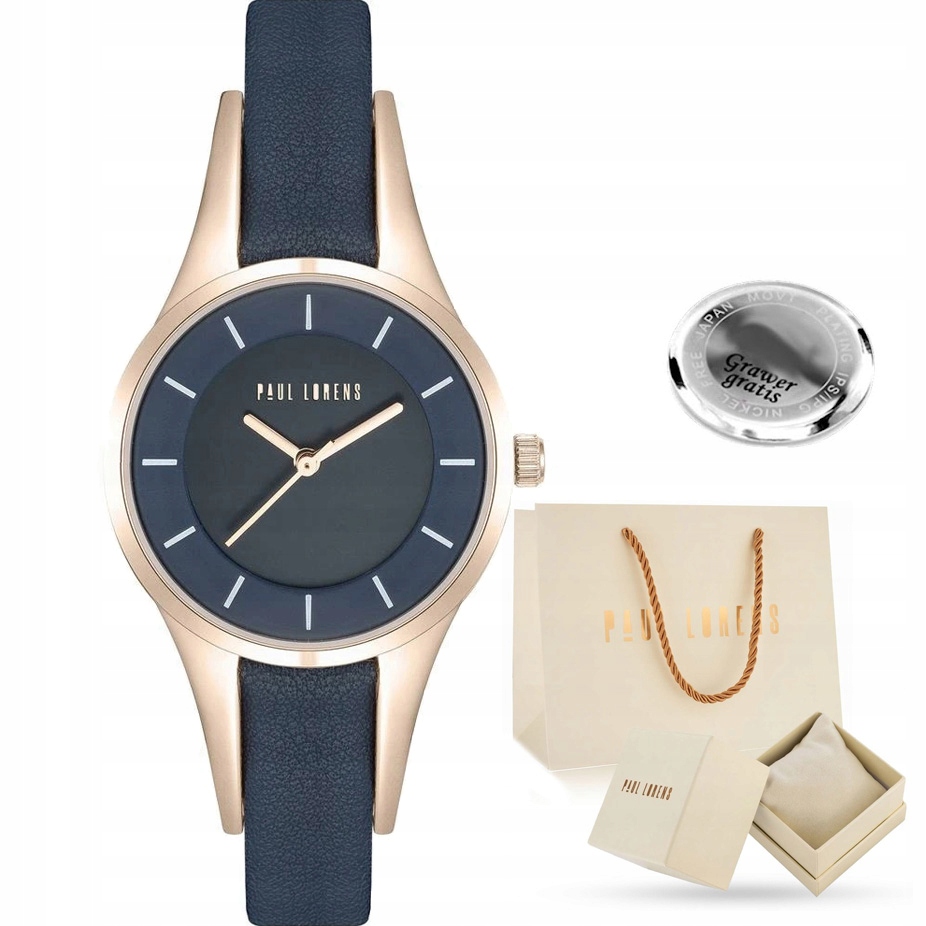 Dámské hodinky Paul Lorens – jedinečný set jako dárek Gravírování krabička